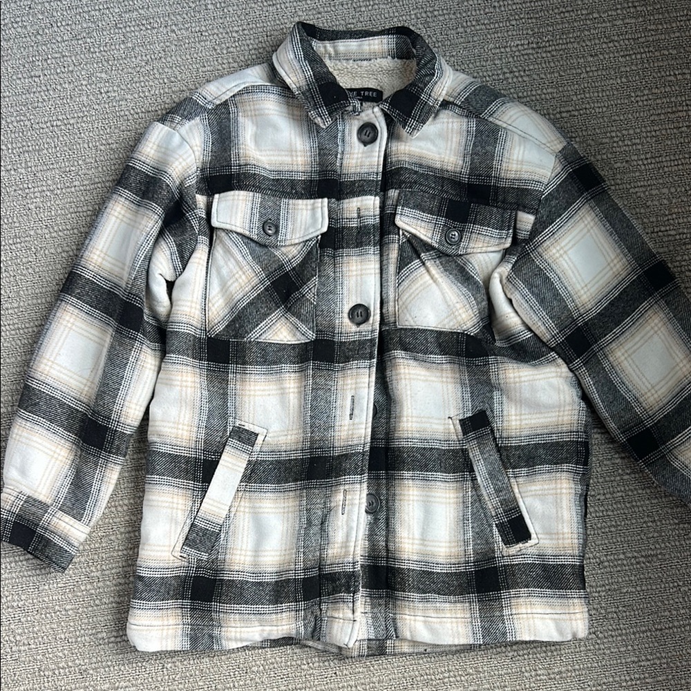 Plaid Jacket - Black and White